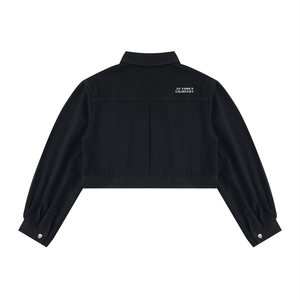 ALUMA | GIACCA DENIM CROP 100% COTONE
