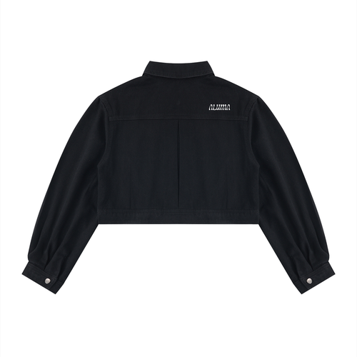 ALUMA | GIACCA DENIM CROP 100% COTONE
