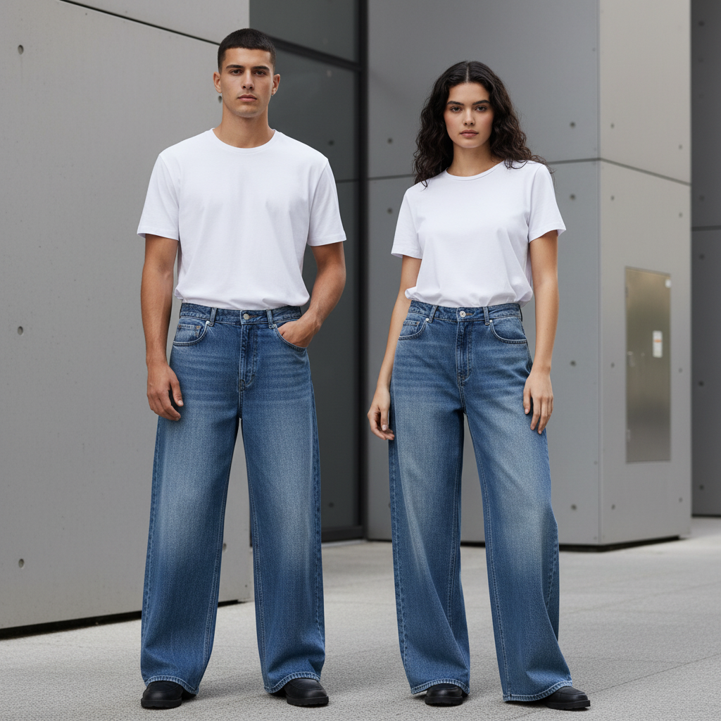 Jeans Denim Pesanti Aluma - Effetto Sun Fade Vintage