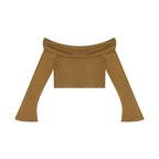 crop top spalle scoperte,maglia maniche a campana adere,top streetwear donna,crop top pesante,abbigliamento urban contrasto,aluma shop,maglia off-shoulder nera