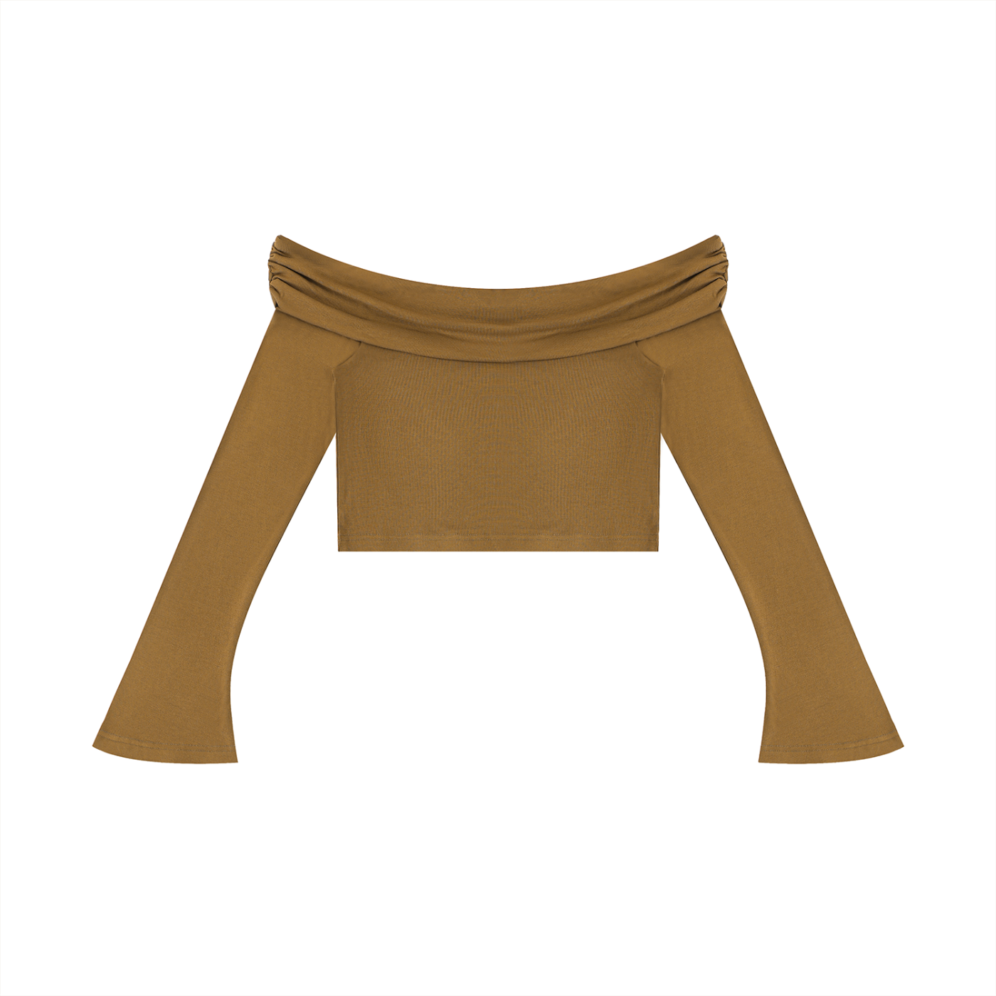 crop top spalle scoperte,maglia maniche a campana adere,top streetwear donna,crop top pesante,abbigliamento urban contrasto,aluma shop,maglia off-shoulder nera