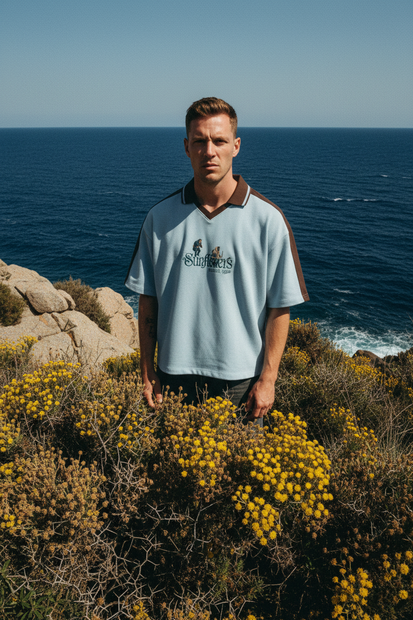 ALUMA | POLO COLOR BLOCK 330G "SUNFLOWERS"