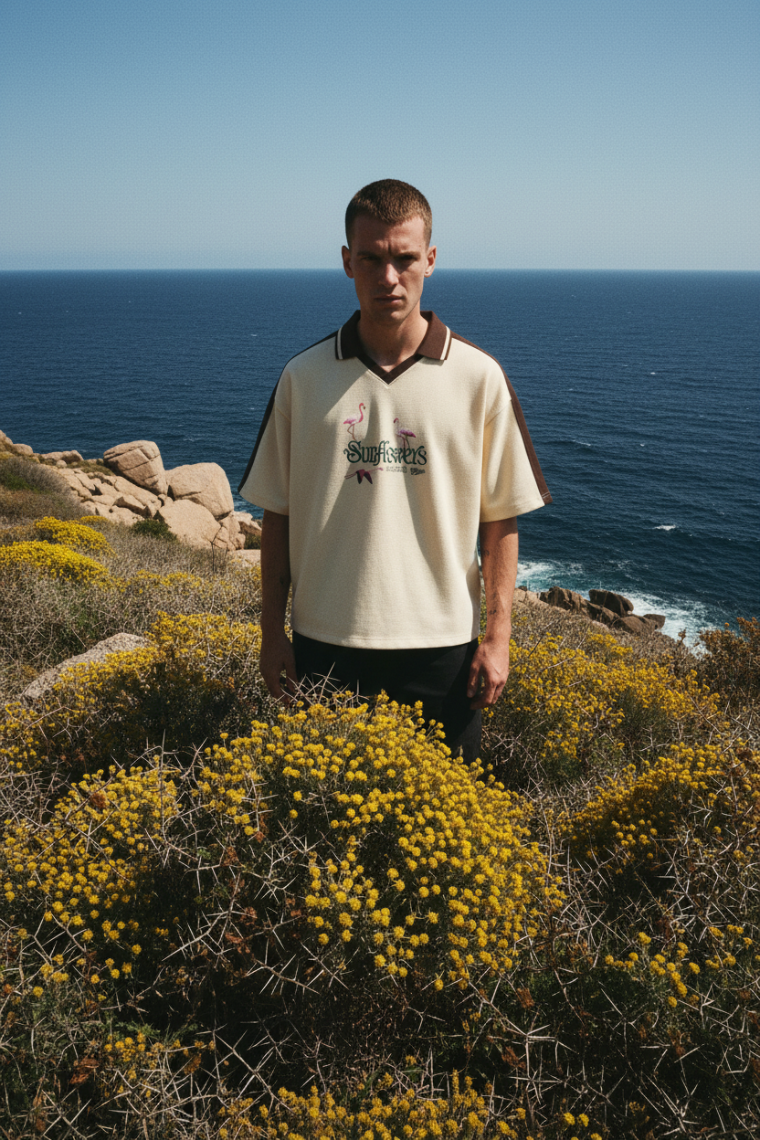 ALUMA | POLO COLOR BLOCK 330G "SUNFLOWERS"