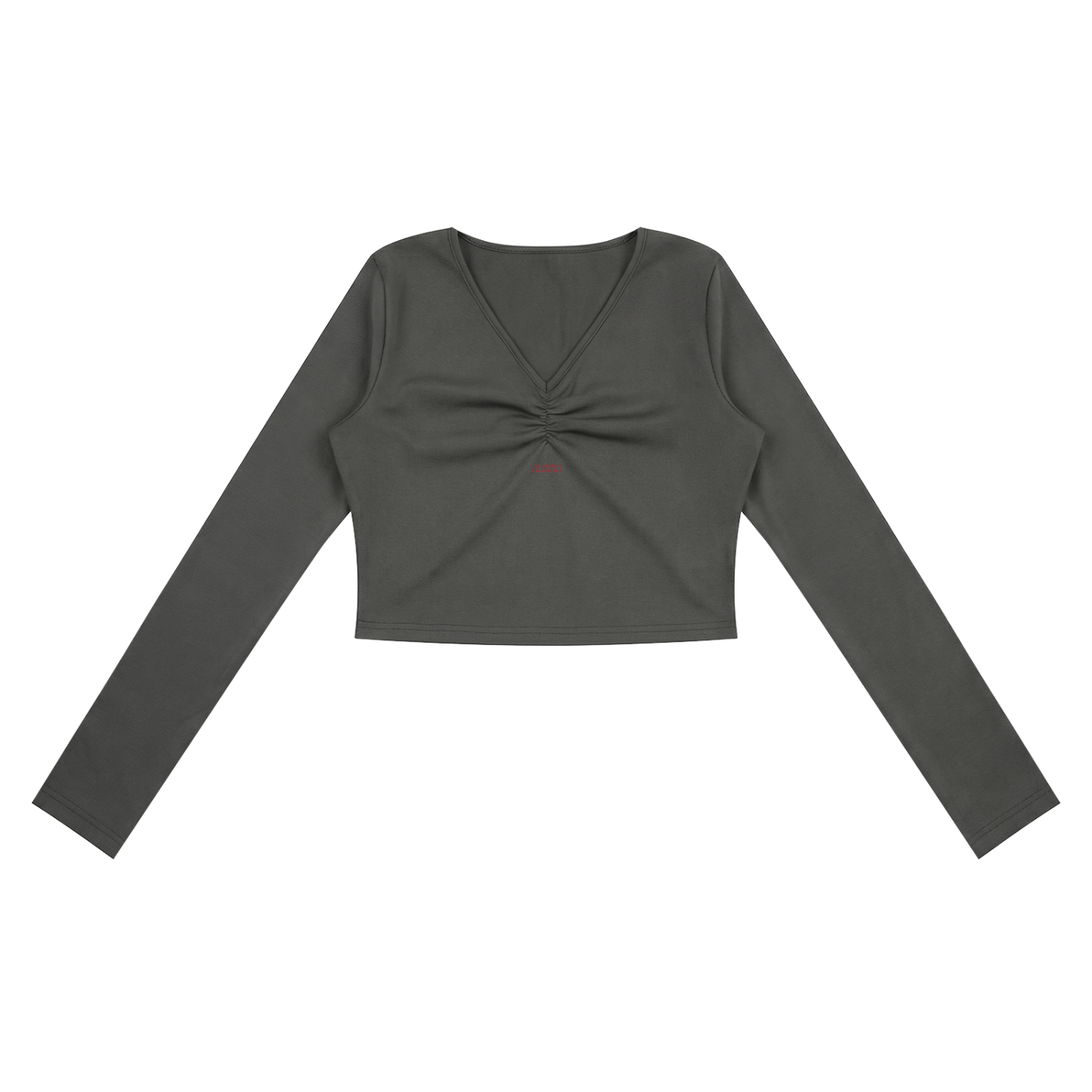 top crop,design arricciato,streetwear femminile,design architettonico,cotone viscosa,fit strutturato,abbigliamento sardo