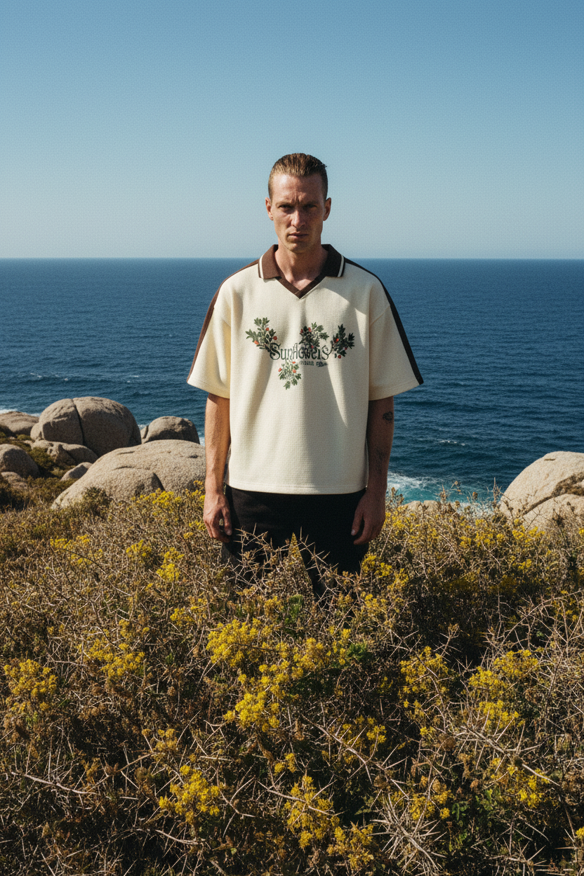 ALUMA | POLO COLOR BLOCK 330G "SUNFLOWERS"