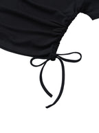 top bodycon,design geometrico,abbigliamento femminile,top strutturato,architettura tessile,fit aderente