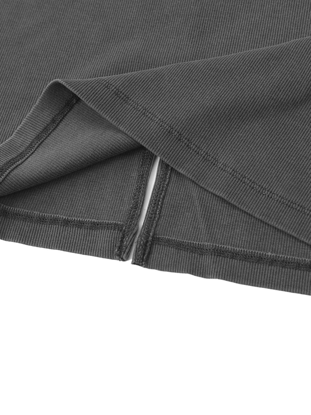 Aluma Abito Lungo Donna Bodycon con Spacco - Dyed Washed Style Aderente