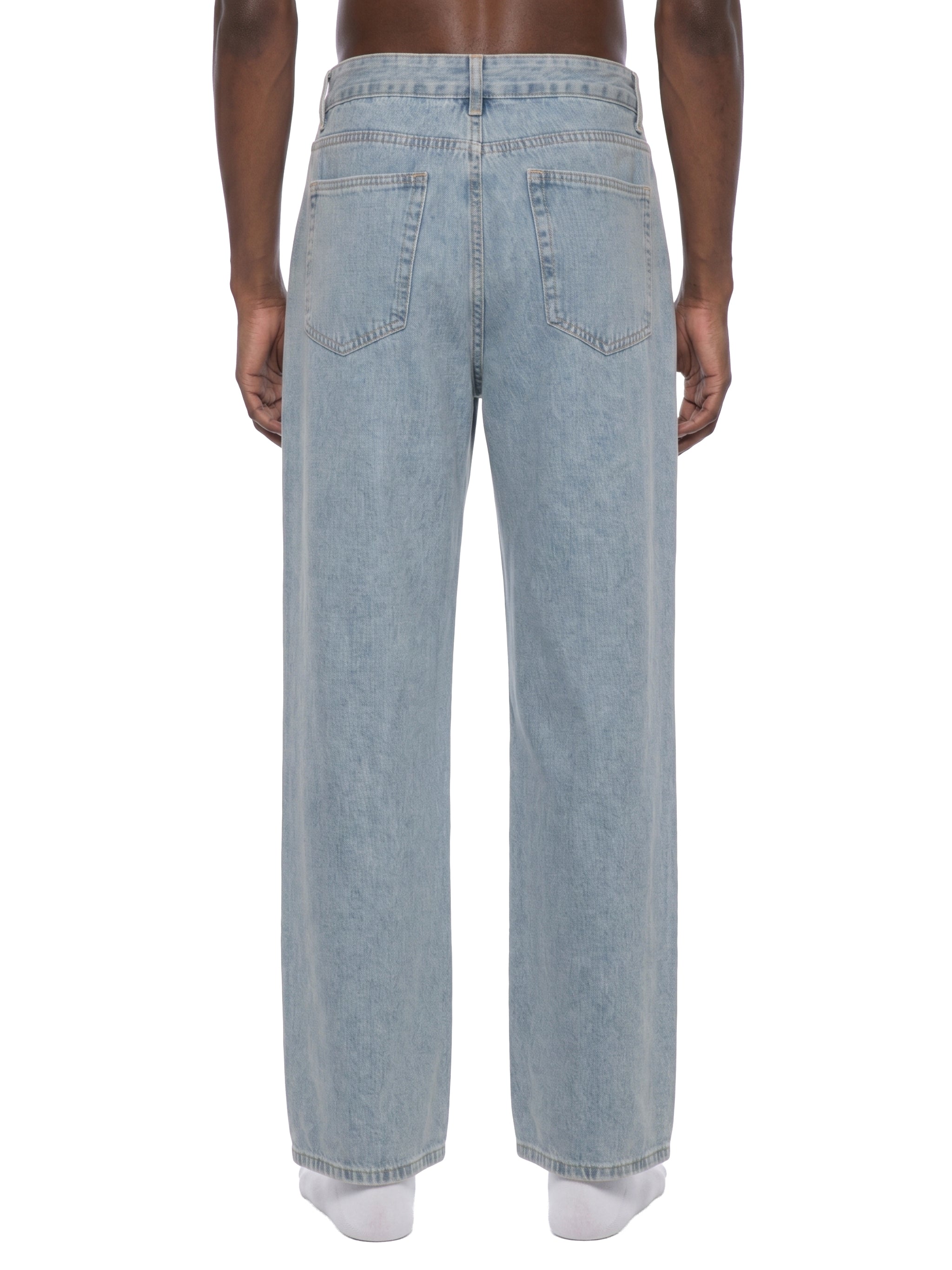 jeans dritti unisex streetwear,denim vintage straight leg,jeans heavyweight larghi,jeans grigi washed rilassati,pantaloni denim autentici,aluma straight jeans